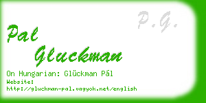 pal gluckman business card